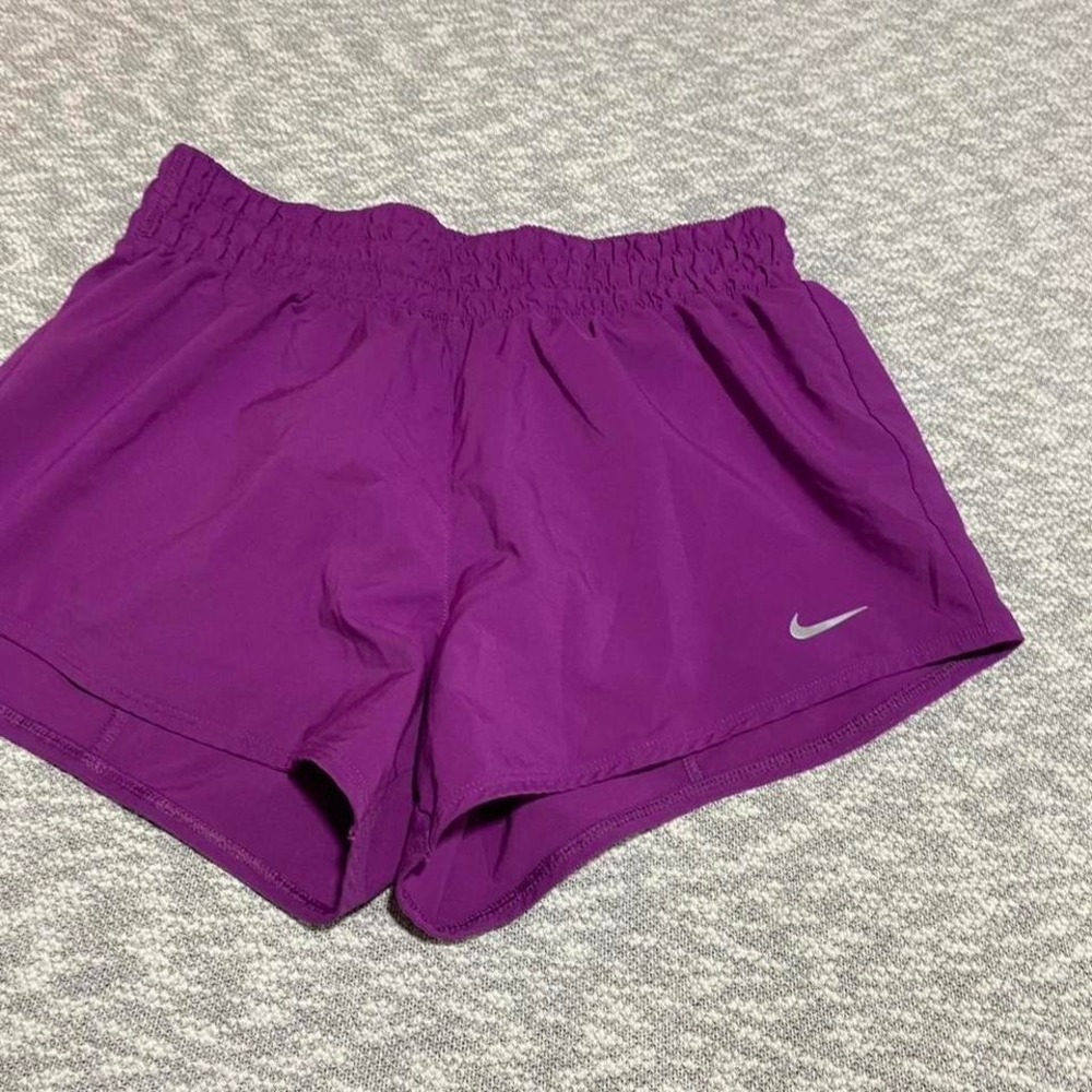 Nike purple dri-fit shorts with built-in underwear. Size S. SKU-A449#athletic